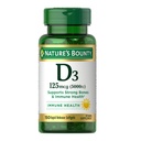 Dabas bounty vitamīns D3 5000 SV softgeli, ātra atbrīvošana, imūnsupport, D vitamīna piedevas, 150 Ct