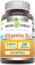 Amazing Formulas Vitamīns D3 (holekalciferols) Papildinājums 
