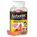 Airborne vitamīns C 500mg (par apkalpo) - Asorti augļi uzliesmo Kids Gumies (63 Skaits pudelē), Gluten-free Imūnās atbalsta papildinājums ar vitamīniem C E, Selenium