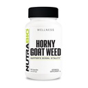 NutraBio Horny Kazas ekstrakcijas papildinājums, 500mg - gan vīriešiem, gan sievietēm, palīdz atbalstīt enerģiju un labklājību, 90 Dārzeņu kapsulas