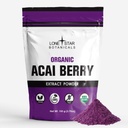 Lone Star Botānika Organic Açai Berry Superfood Powder, 3.52oz (100 Grams), Antioksidanti, Vitamīni, Minerālvielas, Veselīgs uzturs, Pievienot Gludajam, Zupa, Salāts