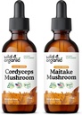 Savvaļas un bioloģiskie kodicepsi Sēnes Tincture 2 fl oz & Maitake Sēnes Tincture 2 fl oz