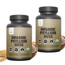 Zealthy Life - Psyllium Husk Kapsulas, All-Natural Psyllium Husk Fiber, Psyllium Husk Kapsulas veselībai, bez GMO un lipekļa, 250 Vegan kapsulas - iepakojumā pa 2