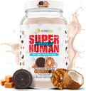 ALPHA LION Superhuman Sūkalu Olbaltumvielu pulveris, Great Tasting Pure Sūkalu Olbaltumvielu Izolāts, Zems Karbs, Zems Cukurs, Nav Bloat Post Workout, Muskuļu atveseļošana un augšana (28 Servē, Sīkdatņu Sadursme)