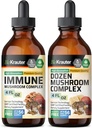 BIO KRAUTER Imūnās Sēņu Tincture 4 Fl. Oz. & Dozen Sēņu Tincture 4 Fl. Oz.