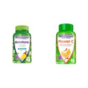 Vitafusion Melatonīns 140ct Power C vitamīns C Gumies 150ct Imūnais atbalsts Orange Flavor