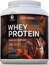 Premium 100% Sūkalu Olbaltumvielu pulveris 24g, Double Rich Chocolate, Advanced Isolate Protein Muskuļu Gain, Recovery & Imūnsistēmas atbalsts, Nav pievienots cukurs, Shakes & Chocolate Smoothies - 24 Kalpo