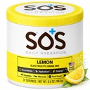 SOS Hidratācija Elektrolītu pulveris dzēriens Sajaukšana - Bulk 31 Apkalpošana - Zems cukura līmenis - 15 Calorie Keto-Draudzīgi & Strauja Rehidrācija - Lemon Flavor