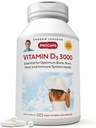ANDREW LESSMAN vitamīns D3 3000 SV 180 kapsulas - augsta potence, būtiska kalcija absorbcija, atbalsta kaulu veselību, veselīgu muskuļu funkciju, imūno sistēmu, vairāk. Mazs Viegli norīt kapsulas
