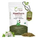 Organiskais ceļš Hawthorn Leaf and Flower Cut & Sifted (Crataegus monogyna) - Ārstniecības augu tēja - European Wild-Harvest - USDA & Kosher Sertificēts -- neĢMO un bez glutēna - Izcelsme - Albānija (16 Oz)