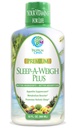 Sleep-A-weigh Plus -"šķidrs miegs Multiminerāls " Dabas Miega, Stress & Svars Loss Asistant " w/Collagen, L-karnitīns, L-Lysine, Tonalin CLA, Apple Cider Etiķis, 5-HTP, Vitamīni " Non-GMO " 32 Serve