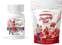 BariatricPal Duodenal Switch Complete 30 dienu piegādes Vitamīnu iepakojums (kaulu bezjonu kapsulas Kalcija citrāts Soft Chews ar probiotikām - zemeņu Twist)