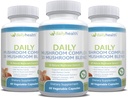 Daily Health 10 Sēnes Blend Complex Visi dabas ekstrakts Vegan Friendly 180 Veg kapsulas