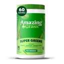 Apbrīnojami zāles zaļumi Blend Superfood: Super Greens Pulveris ar Spirulina, Hlorella, Bišu saknes pulveris, Gremošanas enzīmi, Prebiotikas un probiotikas, Original, 60 Servējumi (iepakojums May Vary)
