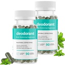Ķermeņa dezodorējošais papildinājums, Bodi dezodorējošās kapsulas, Bodi Detox, Gremošanas kapsulas, Gut Health, Ādas atbalsts 90 kapsulas (2)