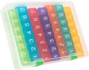e-pill 7 reizes diena x 7 diena Clear Weekly Pill organizētājs, vitamīns, un zāles Pillbox (Rainbow)