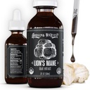 Hodgins Ražas Organic Lion's Mane Fruiting Body Extract Tincture - Sēņu papildinājums smadzeņu veselībai un garīgo fokusu - Dual Extract Formula - Extra Koncentrēts - 2 fl oz Pudele
