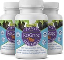 Perfect ResGrape Maks., 60 dārzeņu kapsulas pudelē(iepakojums 3) ~ 99% Trans-Resveratrol & Muscadine Vīnogu ~ Anti-Aging Papildinājums un spēcīgs antioksidants