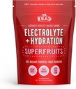 B.rad Superfruits Hidratācija un elektrolīti Dzērieni ; Dabas ideāls enerģijas dzēriens; Sasaldēts augsta antioksidanta tropu augļu pulveris; 10.8 Ziedes, 30 Kalpo