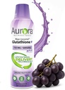 Aurora Nutrascience, Mega-Liposomal Liquid Glutatione + C vitamīns, Antioksidants, Imūnsistēmas atbalsts, 750 mg uz apkalpojošo,16 fl oz (480 ml)