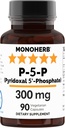 MONOHERB piridoksāla 5- fosfāts 300 mg - 90 Veģetārās kapsulas - P5P Aktivētais B6 vitamīns – viegli biopieejams