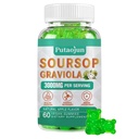 Sorsop Graviola Gummies - 2000mg Sorsop Leaves Extract for Gremošana, šūnu atbalsts, imūnsupport un antioksidants - Augsta absorbcija - Non-GMO, Vegan, 60 Gumijas