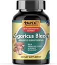 Agaricus Blazei sēņu ekstrakts - Imūnais Boost, līdzsvaroti līmeņi, adaptogēnas īpašības – 90 kapsulas