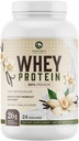 Dabas Peak Protein Pulveris, 100% Sūkalu pulveris Izolāts, Imūnsupport, BCAAs, bez lipekļa, ātra absorbēšana, Easy Digesting Nutrition, Francijas Vanilla, 26 Grams Per Servē - 24 Kalpo