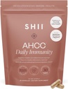 SHII AHCC Daily Immunity, 10 dienu piegādes – Vegan, bez lipekļa Imūnsupporta papildinājums ar AHCC, Imūnsistēmas atbalsts no funkcionālās šitake sēnēm, veicina imūno reakciju un šūnu veselību