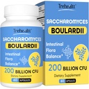 Saccharomyces Boulardii Probiotics 200 miljardu KVV, klīniski studīta probiotika sievietēm un vīriešiem Zarnu, Imūnsistēmas un gremošanas traktam, Acid Resistant & Shelp-Stable, 60 dienu piegādes