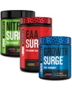 Jacked Factory Nitroķirurg Pre Workout, EAA Surge Essential Aminoskābes, augšanas ķirurģija pēc Workout Muskuļu Builder Bandle