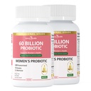 Probiotikas un prebiotikas sievietēm pH Svars un Gremošana - 60 miljardi Vagināla Probiotika ar Dzērveņu un D-mannozes Gut, Urīna, Imūnās veselības, Vegan & Non-GMO     - 180 Kapsulas