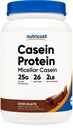 Nutricost Kazeīna proteīna pulveris 2lb Šokolāde - Micellar Casein, bez lipekļa, ne-GMO