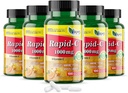 America Medic & Science Rapid-C 1000mg C vitamīna papildinājums (5 iepakojums ar 100 tabletēm) Energy Booster, Daily Imūnās sistēmas atbalsts, Antioksidants Vegāns, ne-GMO apvalkota askorbīnskābe pieaugušiem vīriešiem un sievietēm