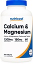 Nutricost kalcija un magnija karbonāts 240 tabletes, 1200mg Ca un 150mg Mg uz vienu apkalpo, 60 Servings- Gluten bezmaksas, nav GMO