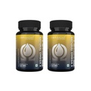 AADAR Dabiskā omega 3 Vegan Taukskābes un immunitātes papildinājums vīriešiem un sievietēm; Linsēklu arjuna valrieksts Bez zivju eļļas; 60 kapsulas (2. iepakojums)