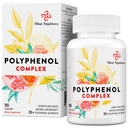 67 500 MG polifenolu papildinājums - Spēcīgi antioksidanti un polifenols vecuma aizsardzībai, polifenols Superfood, Quercetin, Resveratrol, zaļā tēja, augu bāzes un enerģija, Imūnsupports, 90 kapsulas
