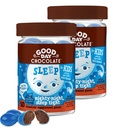 Good Day Chocolate Melatonin bērniem [2 iepakojums] - Godīga tirdzniecība ar ne-ĢMO Šokolāde ar kumelītēm un melatonīnu 1 mg - Toddler Melatonin, Kids Natural Sleep Aid for Ages 3 and Up