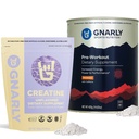 Gnarly Nutrition Creatine Powder, Unflavored (16.05oz) Pirms treniņa Mango (14.82oz)