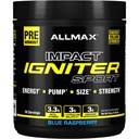 ALLMAX IAGITER Sports, Zilais Avenes - 330 g - Pirms-darbs Formula - ar kofeīnu, L-citrulīns, L-arginīns, kreatīns un beta alanīns - līdz 50 Kalpo