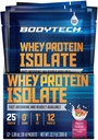 BODYTECH sūkalu proteīns Izolāta pulveris - Augļains graudaugs (divpadsmit 1,04 oz. paciņas)