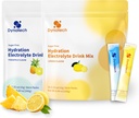 Dynatech Nulles cukura Elektrolītu Dzēriens Mix - Lemon,Pineapple - Hidratācijas pulvera paketes ar 10 Elektrolītiem un vitamīniem, bez GMO, bez lipekļa, vegana elektrolītu pūderpakas, 32 Servējumi