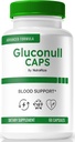 Gluconull Caps, oficiālā Gluco NullCaps formula, tīrs atbalsts stabiliem līmeņiem un degvielas enerģijai vispārējai veselībai, All-dabīgas sastāvdaļas, Gluco Null Glyco Optimizer (60 kapsulas)