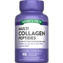 Dabas patiesība Multi-kolagēna peptīdu kapsulas - I, II, III, V, X, 2000 mg, 90 Grāfs - Keto Friendly, ne-ĢMO un bez lipekļa