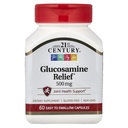 21. gadsimts Glikozamīna atvieglojums, 500 mg, 60 Viegli norīt kapsulas
