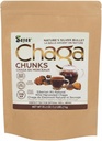 Sayan Siberian Pure Raw Chaga Sēņu gabaliņi ar melno garozas krustu 35.2 Oz/ 2.2 lb – Premium Wild- Harvested Antioksidantu tēja imūnās sistēmas atbalstam, fokusam un gremošanas veselībai - ne-GMO