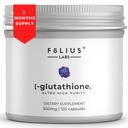 Ultra High Strength L-glutatione 98% papildinājums Glowing Skin - kolagēna piedevas sievietēm un vīriešiem - 500mg Koncentrēta formula, samazināts Glutationa papildinājums - 120 kapsulas
