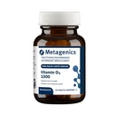 Metagēniskie līdzekļi D3 vitamīns 1000 SV - D vitamīna papildinājums veselīgai kaulu veidošanai, sirds un asinsvadu veselībai un imūnsupportam - 120 grādos