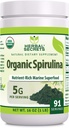 Augu izcelsmes Secrets Organisks Spirulina pulveris 16 Oz            ; nesatur lipekli     ; ražots ASV