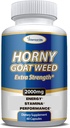 Extra Strength Horny Kazas nezāļu ekstrakts - Enerģija, veiktspēja, & Stamina Booster- ar Maca, L-Arginine, Tongkat Ali vīriešiem un sievietēm - 60 kapsulas